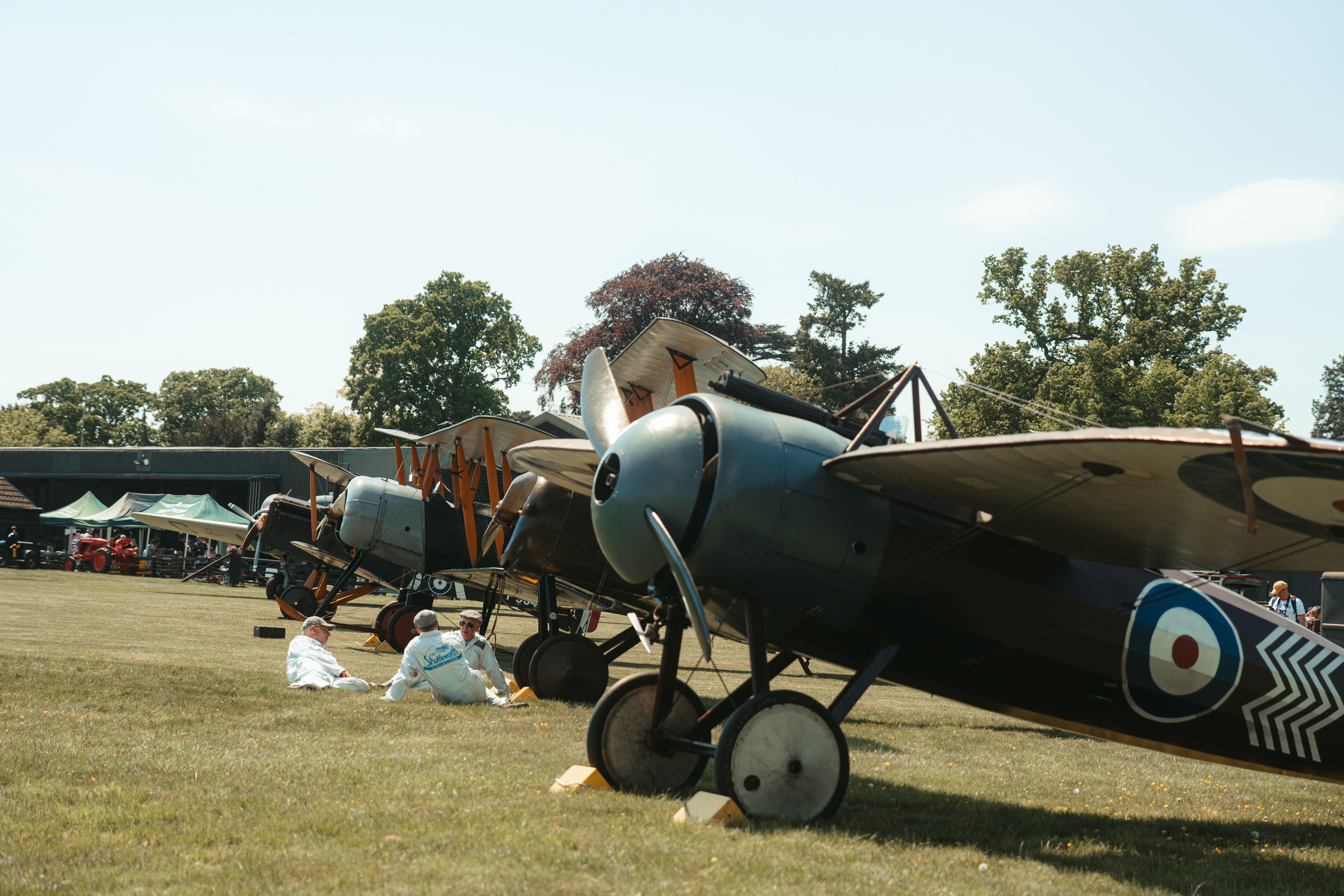 Aircraft Lined Up On The Airfield At Season Premiere 2025 © The Shuttleworth Trust. Photo Mach 3 Studio