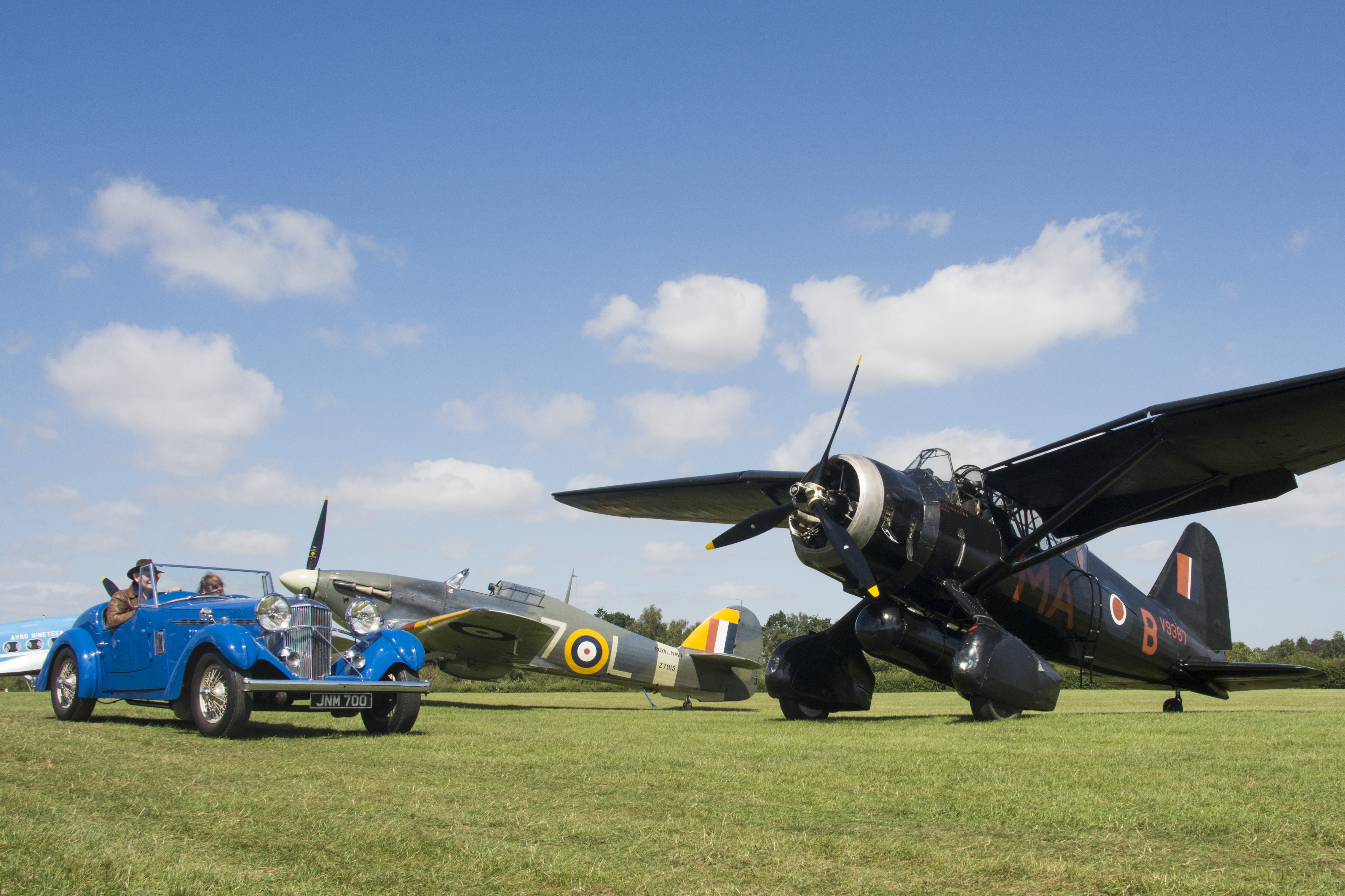 Railton And Lysander On The Airfield. © The Shuttleworth Trust. Photo Wayne Allen